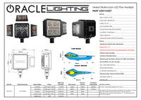 Thumbnail for Oracle Lighting Multifunction LED Plow Headlight with Heated Lens 5700K SEE WARRANTY