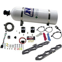 Thumbnail for Nitrous Express Ford Coyote 5.0L V8 Nitrous Wet Port Plate Kit w/15lb Bottle