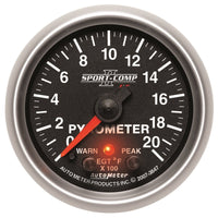 Thumbnail for Autometer Elite 52.4mm 0-2000F Pyrometer Peak & Warn w/ Electronic Control Gauge