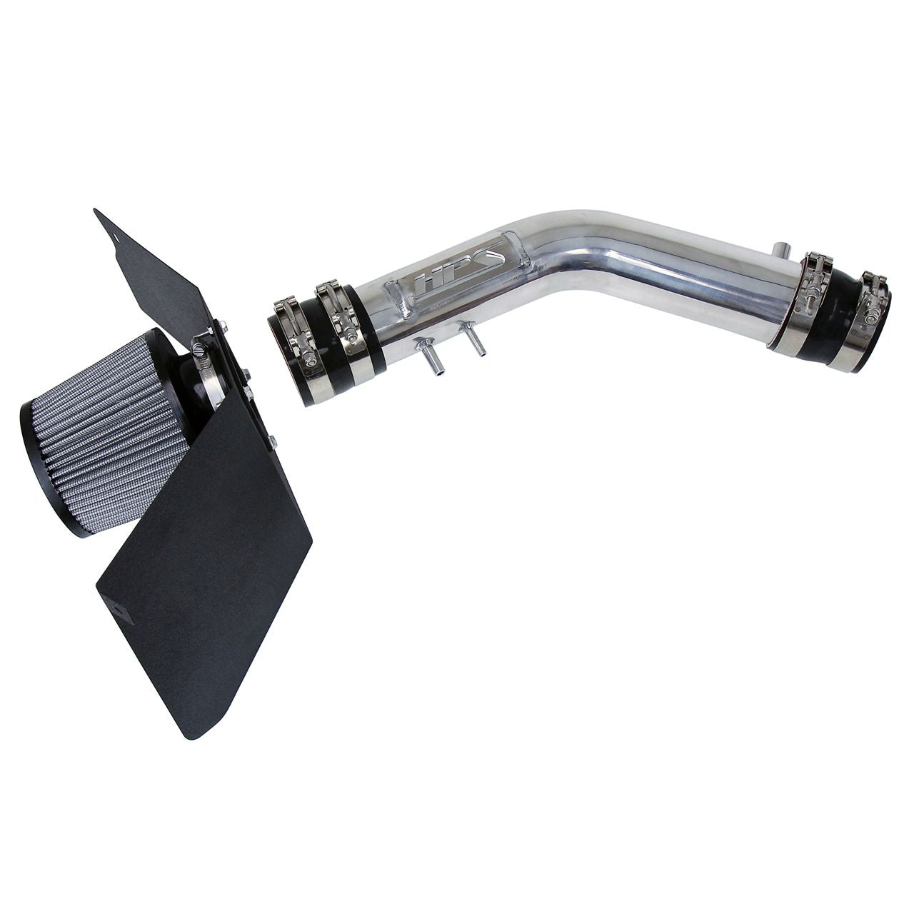 HPS Polish Shortram Air Intake Kit with Heat Shield for 95-99 Toyota Tacoma 2.4L 2.7L