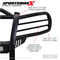 Thumbnail for Westin 16-21 Toyota Tacoma Sportsman X Grille Guard - Tex. Blk
