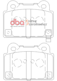 Thumbnail for DBA 08-14 Mitsubishi EVO XP650 Rear Brake Pads