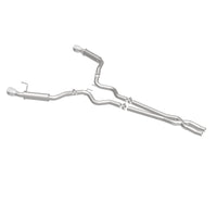 Thumbnail for MagnaFlow Cat Back, SS, 2.5in, Competition, Dual Split Polished 4.5in Tips 2015 Ford Mustang V6 3.7L