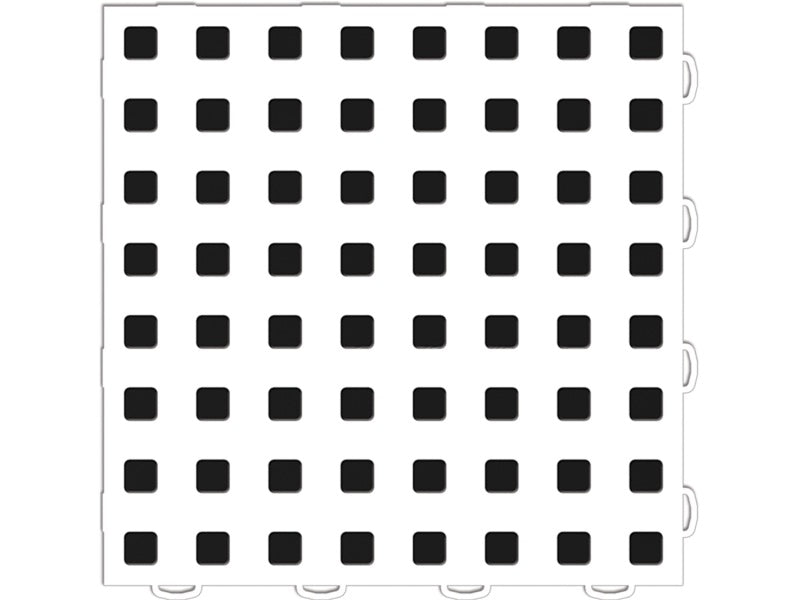WeatherTech TechFloor - 12in X 12in Tiles - White/Black **Order in Qtys of 10