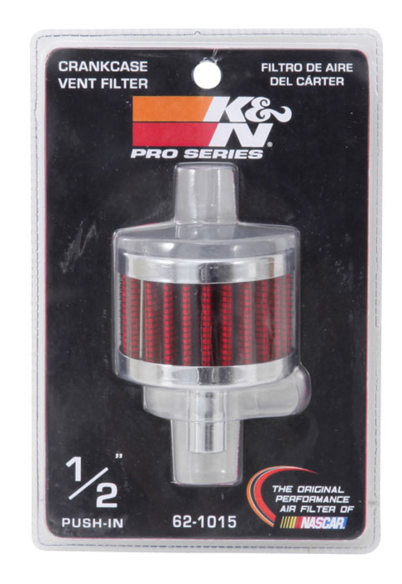K&N Chrome Crankcase Vent Filter