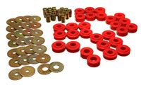 Thumbnail for Energy Suspension Rr Spring Frame Shackle Kit - Red