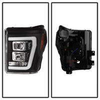 Thumbnail for Spyder Ford F-250/F-350/F450 Super Duty 11-16 V2 Projector Headlights - Black (PRO-YD-FS11V2-LB-BK)