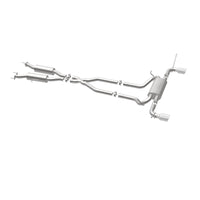 Thumbnail for MagnaFlow Cat-Back SS 2.5in Dual Split Rear 4in Black Tip 11-16 Jeep Grand Cherokee 5.7L V8/3.6L V6