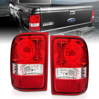 Thumbnail for ANZO 2001-2011 Ford Ranger Taillights w/ Red/Clear Lens (OE Replacement) Pair
