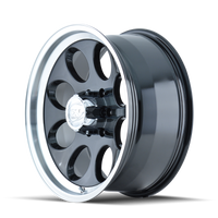 Thumbnail for ION Type 171 18x9 / 8x165.1 BP / 0mm Offset / 130.8mm Hub Black/Machined Wheel