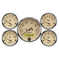 Thumbnail for Autometer Antique Beige 5-Gauge Kit 3-1/8in Electrical Speedometer 190KPH