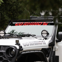 Thumbnail for Go Rhino Universal Blackout Combo Series 50in Double Row LED Light Bar w/ Amber Lighting - Black