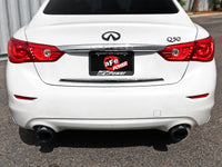 Thumbnail for aFe Takeda 2.5in 304 SS Cat-Back Exhaust System w/ Black Tips 16-18 Infiniti Q50 V6-3.0L (tt)