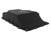 Thumbnail for aFe 17-24 Ford F-150 10R60/10R80 Pro Series Rear Transmission Pan Black w/ Machined Fins