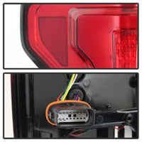 Thumbnail for Spyder 15-18 Ford F-150 LED Tail Lights (w/Blind Spot) - Red Clear (ALT-YD-FF15015BS-LBLED-RC)