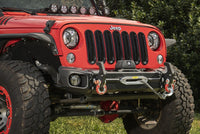 Thumbnail for Rugged Ridge 07-18 Jeep Wrangler JK Arcus Front Bumper Set w/Tray & Hooks