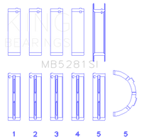 Thumbnail for King Ford 281CI 4.6L V8 (Size +0.25) Main Bearing Set