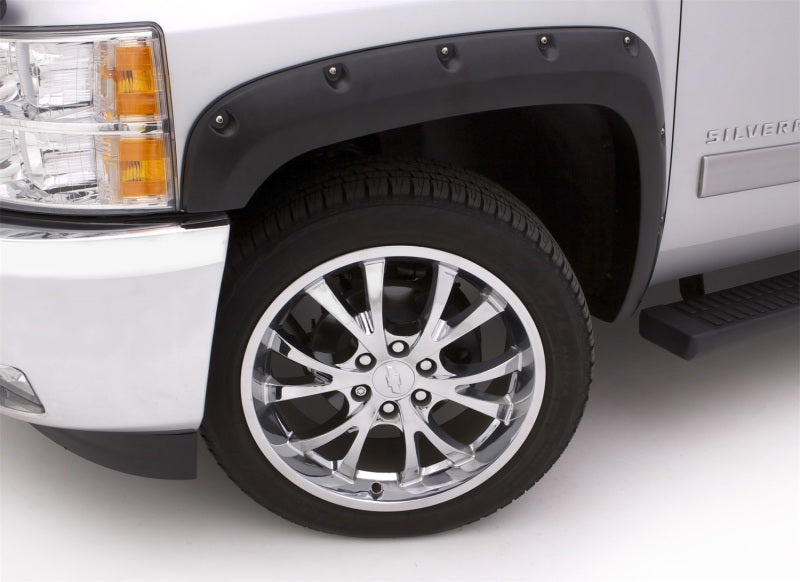 Lund 08-10 Ford F-250 Super Duty RX-Rivet Style Smooth Elite Series Fender Flares - Black (4 Pc.)