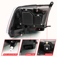 Thumbnail for ANZO 2009-2018 Dodge Ram 1500 Projector H.L. Switchback Chrome Amber