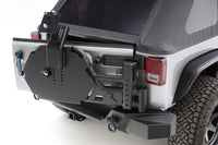 Thumbnail for Rampage 07-18 Jeep Wrangler JK (Incl. Unlimited) Trail Guard Tire Carrier - Black