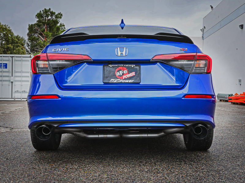 aFe 22-23 Honda Civic Si L4 1.5L (t) Takeda 2.5in to 3in 304 SS Cat-Back Exhaust w/ Black Tips