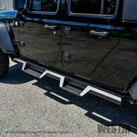 Thumbnail for Westin 2020 Jeep Gladiator HDX Drop Nerf Step Bars - Textured Black