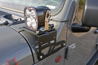 Thumbnail for Fabtech 18-21 Jeep JL/JT Light Bracket Kit (Adjustable)