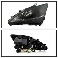 Thumbnail for Spyder Lexus IS 250/350 2006-2010 Projector Headlights DRL Black Smoke PRO-YD-LIS06-DRL-BSM