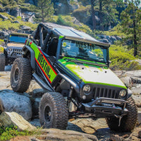 Thumbnail for Westin/Snyper 07-17 Jeep Wrangler Tube Fenders - Front - Textured Black