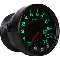 Thumbnail for Autometer Spek-Pro Gauge Tach 2 1/16in 11K Rpm W/ Shift Light & Peak Mem Blk/Smoke/Blk