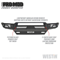 Thumbnail for Westin 16-19 Chevy/GMC  Silverado/Sierra 1500 Pro-Mod Front Bumper