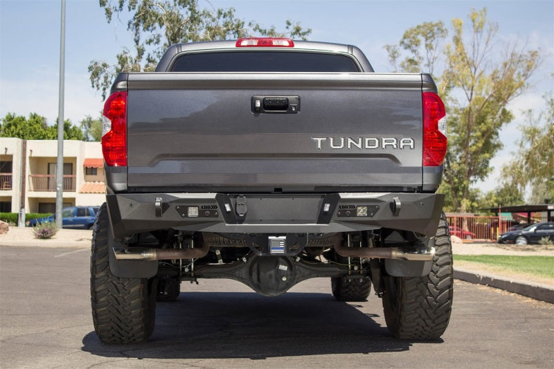 Addictive Desert Designs 2014+ Toyota Tundra Stealth Fighter Rear Bumper w/ Backup Sensor Cutouts