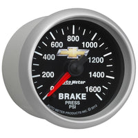Thumbnail for Autometer Performance Parts 52mm 0-1600 PSI Brake Pressure COPO Camaro Gauge Pack