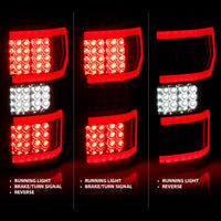 Thumbnail for ANZO 2018-2019 Ford F-150 LED Taillight Chrome (Red Light Bar) (w/ Sequential)