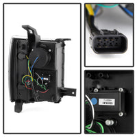 Thumbnail for Spyder Chevy Silverado 1500 14-16 Projector Headlights Light Bar DRL Blk PRO-YD-CS14-LBDRL-BK