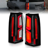 Thumbnail for ANZO 2015-2020 Chevrolet Tahoe LED Tail Lights w/ Light Bar Black Housing Clear Lens