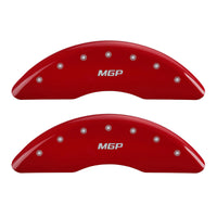 Thumbnail for MGP 4 Caliper Covers Engraved Front & Rear MGP Red finish silver ch