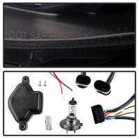 Thumbnail for Spyder BMW E46 3-Series 02-05 4DR Projector Headlights 1PC LED Halo Blk PRO-YD-BMWE4602-4D-AM-BK