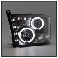 Thumbnail for Spyder Dodge Ram 1500 09-14 Projector Headlights Halogen- CCFL Halo LED - Blk PRO-YD-DR09-CCFL-BK