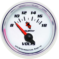 Thumbnail for Autometer C2 2-1/16in Electric 18V Voltmeter Gauge