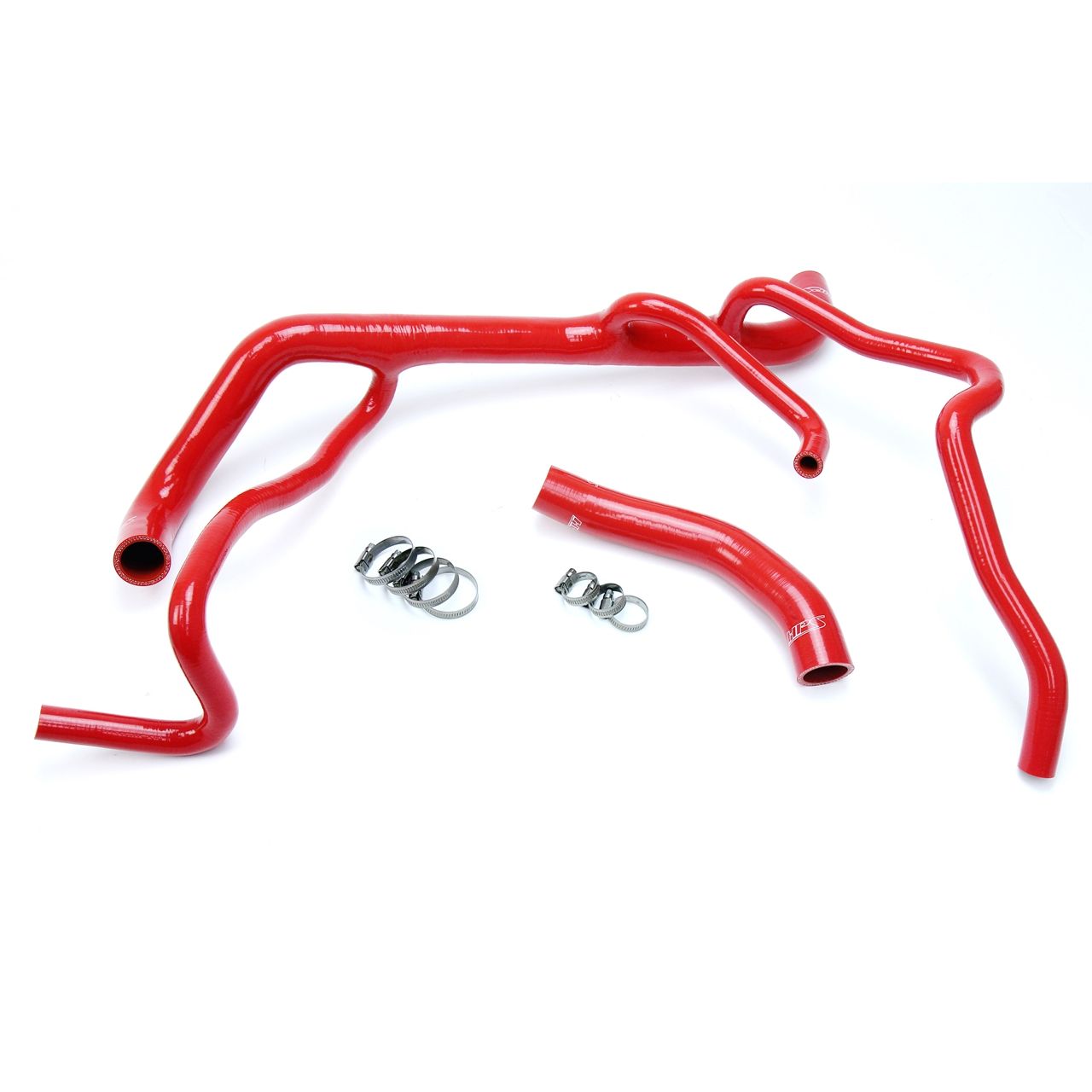 HPS Red Reinforced Silicone Radiator Hose Kit Coolant for Chevy 16-17 Camaro SS Coupe 6.2L V8