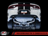 Thumbnail for AWE Tuning 2015+ Dodge Charger 6.4L/6.2L Supercharged Track Edition Exhaust - Diamond Black Tips