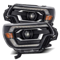 Thumbnail for AlphaRex 12-15 Toyota Tacoma PRO-Series Projector Headlights Plank Style Black w/DRL