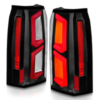 Thumbnail for ANZO 2015-2020 Chevrolet Tahoe LED Tail Lights w/ Light Bar Black Housing Clear Lens