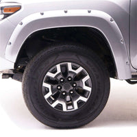 Thumbnail for EGR 16+ Toyota Tacoma w/Mudflap Bolt-On Look Color Match Fender Flares - Set - Silver Sky