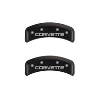 Thumbnail for MGP 4 Caliper Covers Gloss Red Engraved with Corvette C4 (Full Kit 4 Pieces)