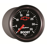 Thumbnail for Autometer GM Bowtie Black 2-1/16 Fuel Level, 0-90 , Air-Core 8-18V