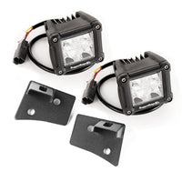 Thumbnail for Rugged Ridge 07-18 Jeep Wrangler JK Dual Cube Windshield LED Kit w/ Brackets
