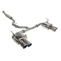 Thumbnail for Remark 2015+ Subaru WRX/STi 4in Quad Cat-Back Exhaust Stainless Single Non-Resonated
