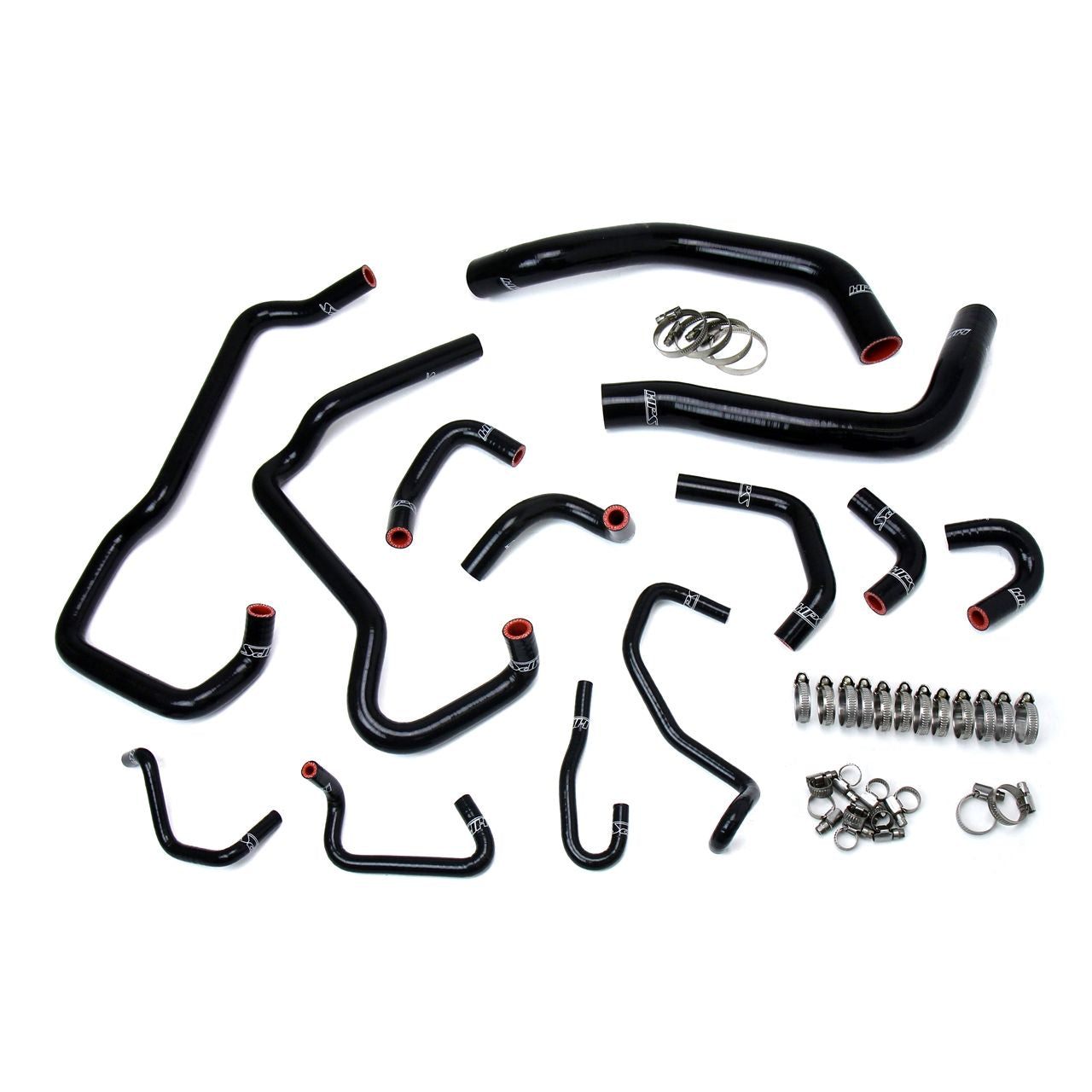 HPS Black Reinforced Silicone Radiator + Heater Hose Kit for Toyota 16-20 Tacoma 3.5L V6